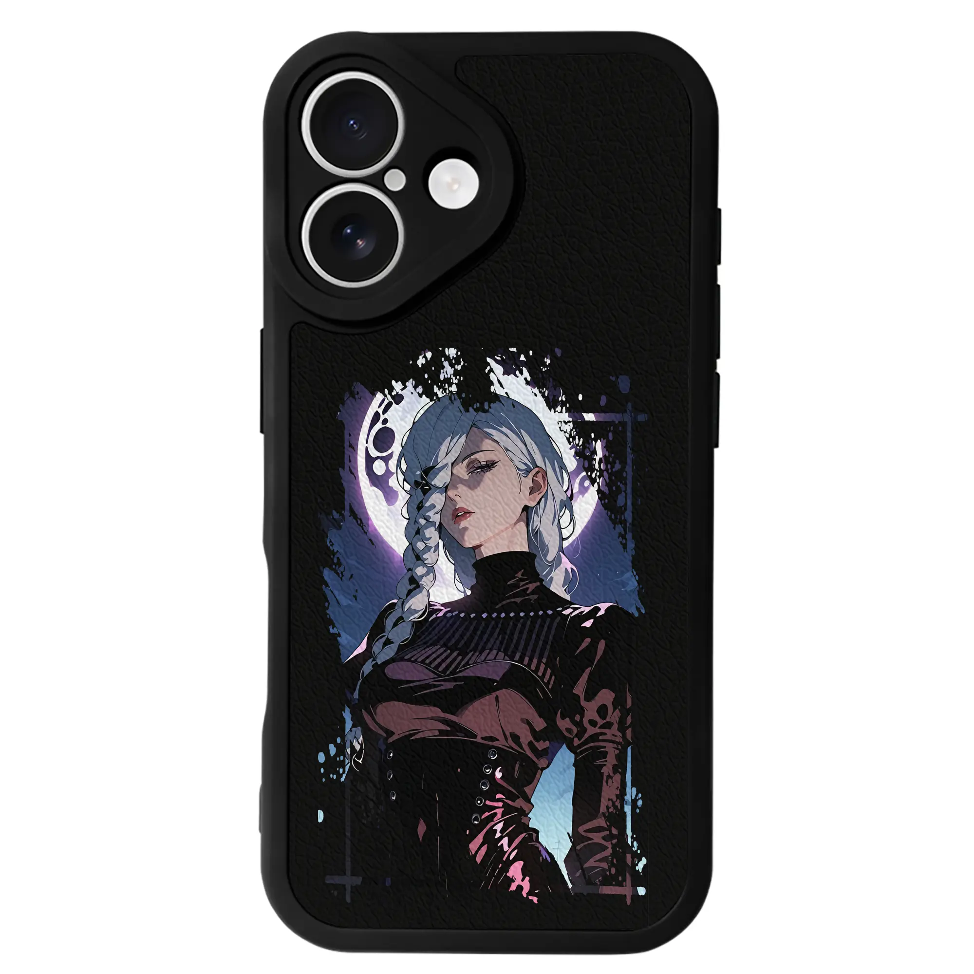 呪術廻戦 グッズ,冥冥 - IPhone 16シリーズ対応 ・ シリコンスマホケース ・ レザー調 ・ 高精度フィット ・ 耐衝撃 ・ ワイヤレス充電対応 ・ 精密カット